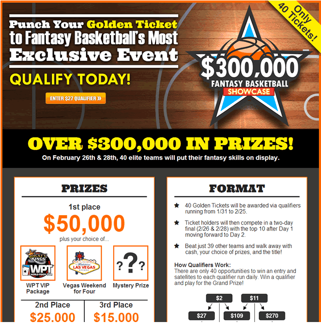 Qualify To Be 1 of 40 Players In This Huge Prize Tournament