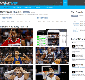 Fantasy Labs NBA Page