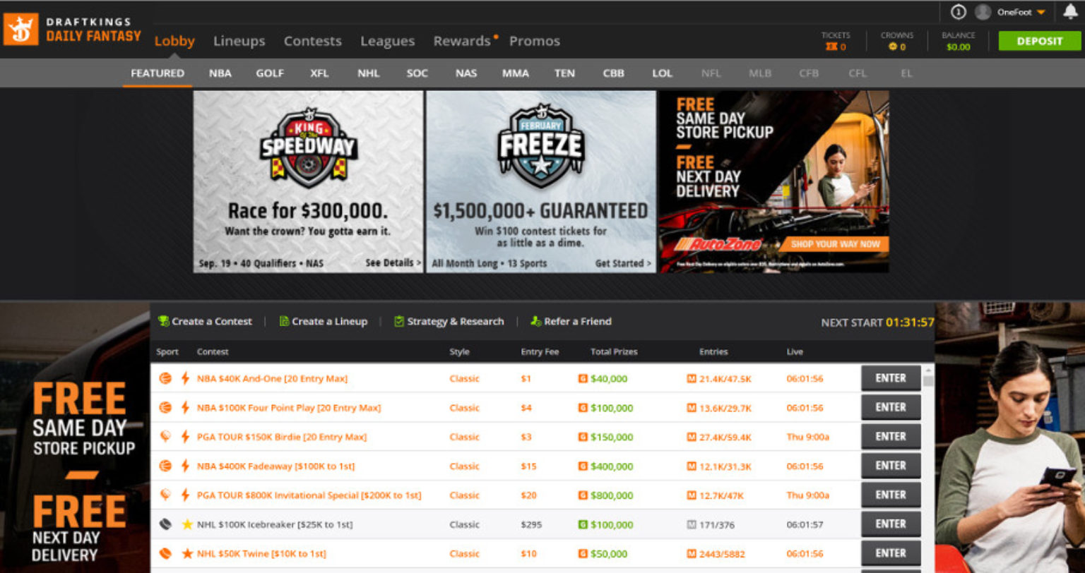 DraftKings Review 101 New Players at Draft Kings